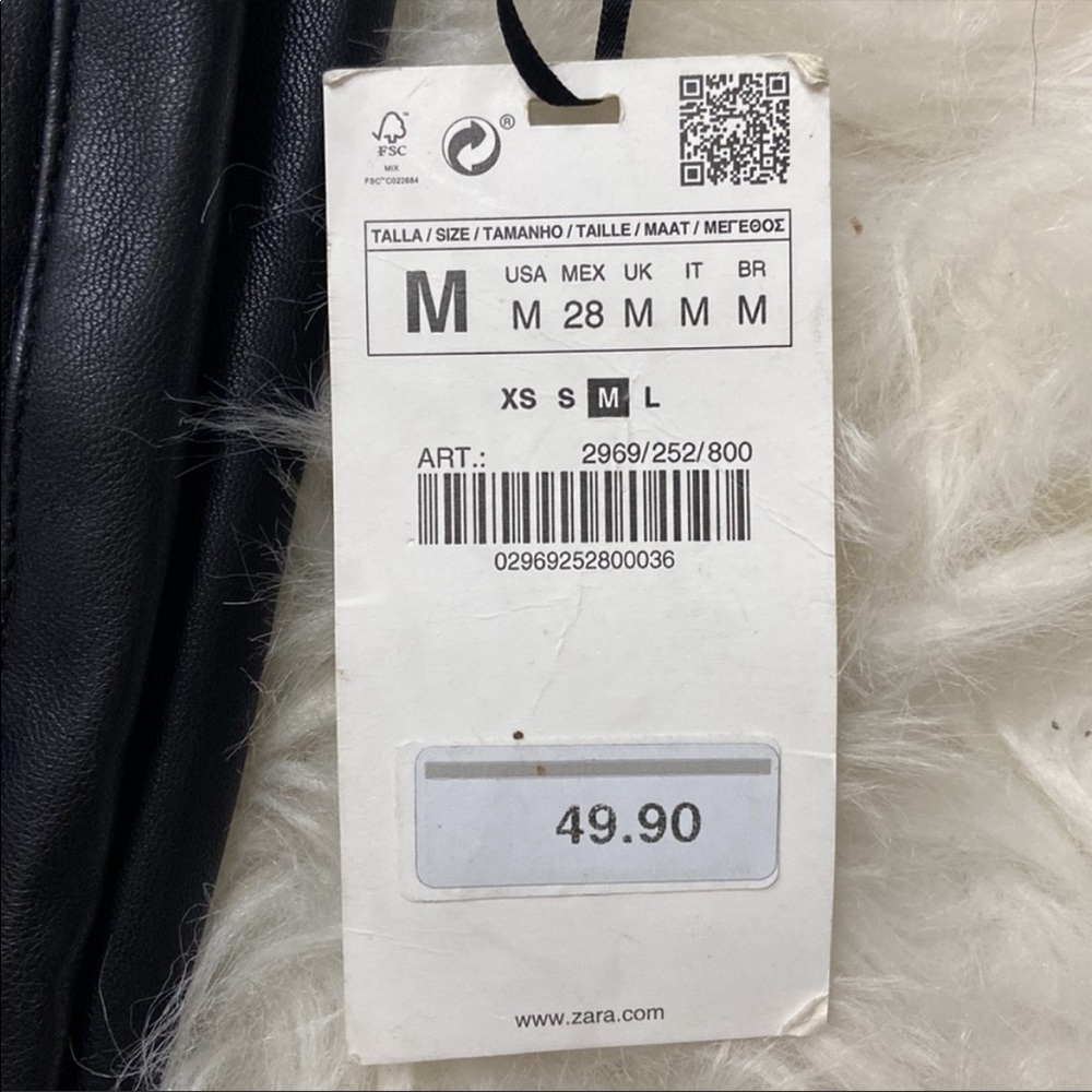 Zara leather pants - never worn. NWT